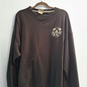 Men's Brown Crew Neck Sweatshirt